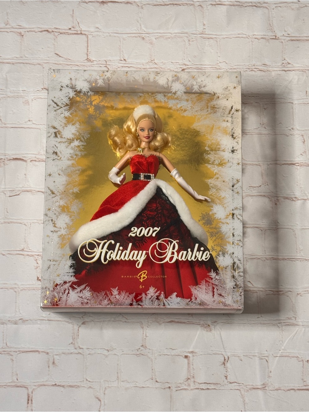 Mattel Holiday Barbie 2007 Red and White Gown
